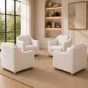 Ver imagem 1 de Kit 4 Poltrona Decorativa para Sala de Espera Mila Recepção Escritório Consultório Corino