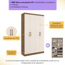 Ver imagem 3 de Guarda-roupas Solteiro 4 Portas Multimóveis Cr35216