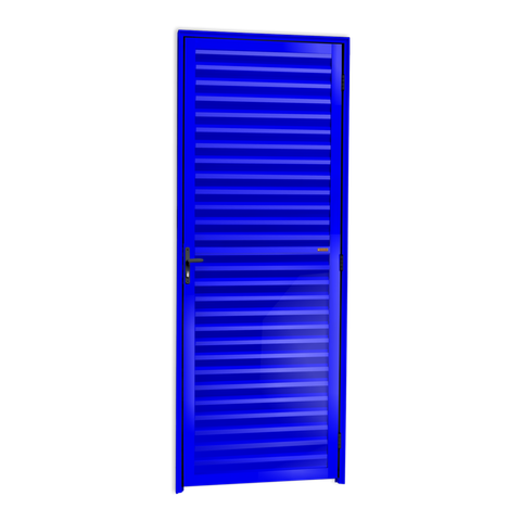 Porta Veneziana Alumínio 80 e. L25 Azul Brimak