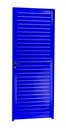 Ver imagem 1 de Porta Veneziana Alumínio 80 e. L25 Azul Brimak