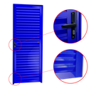 Ver imagem 2 de Porta Veneziana Alumínio 80 e. L25 Azul Brimak