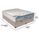 Ver imagem 2 de Cama Box com Baú King e Colchão Freedom Ortobom D33