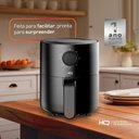 Ver mais imagens de Fritadeira Elétrica Airfryer Hq 2,8 Litros Preta Hq-AF2.8LMG