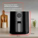 Ver imagem 4 de Fritadeira Elétrica Airfryer Hq 2,8 Litros Preta Hq-af2.8lmg