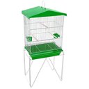 Ver imagem 1 de Gaiola Para Calopsita Canário Do Reino Canário Da Terra Periquitos Viveiro Desmontável Luxo Verde