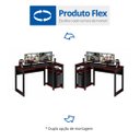 Ver imagem 5 de Mesa Gamer Escrivaninha Cyber 136cm Tecno Mobili Preto e Vermelho