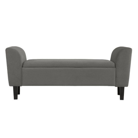 Recamier Bau Malibu 1,20m Suede Cinza - Inova Decor