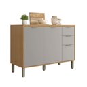 Ver imagem 2 de Balcão de Cozinha 120 cm Colors 3 Portas 2 Gavetas Freijó/Cinza Chalck - Kits Paraná