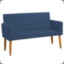 Ver imagem 2 de Kit Namoradeira Decorativa Para Sala Nina + 4 Poltronas Para Recepção Manicure Suede