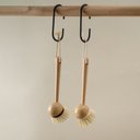 Ver imagem 6 de Escova de limpeza redonda com cabo longo de bambu - Oikos