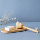 Ver imagem 3 de Escova de limpeza redonda com cabo longo de bambu - Oikos