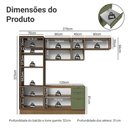 Ver imagem 2 de Cozinha Completa Vik 9 Portas 3 Gavetas MDP 270cm Madesa