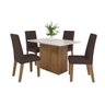 Conjunto Sala de Jantar com Mesa e 4 Cadeiras Vintage Viero - 2