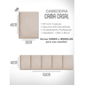 1 Módulo de Cabeceira Cama Box Solteiro Casal Queen King Estofada Modulada 40x30cm - 7