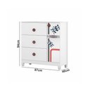 Ver imagem 5 de Cômoda Infantil Fast Car com 3 Gavetas - Branco