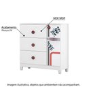 Ver imagem 2 de Cômoda Infantil Fast Car com 3 Gavetas - Branco