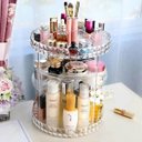 Ver imagem 2 de Organizador Maquiagem Giratorio 360º Acrilico Resistente Creme Perfume Penteadeira Quarto Banheiro a