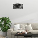 Ver imagem 2 de Luminária Teto tipo Pendente SENNA MDF - Completa - Onda - Cor: Preta