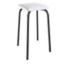 Ver imagem 6 de Conjunto Mesa e 4 Bancos Estofados Verona Branco/Preto