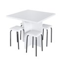 Ver imagem 2 de Conjunto Mesa e 4 Bancos Estofados Verona 