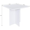 Ver imagem 3 de Conjunto Mesa e 4 Bancos Estofados Verona Branco/Preto