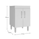 Ver imagem 6 de Tanque de Lavanderia 45 Litros com Gabinete 2 Portas Multimóveis Cr30038