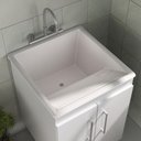 Ver imagem 5 de Tanque de Lavanderia 45 Litros com Gabinete 2 Portas Multimóveis Cr30038