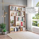 Ver imagem 7 de Estante de Escritório para Livros com 8 Nichos 120cm Multimóveis Crrui-EST003 Madeirado