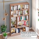 Ver imagem 5 de Estante de Escritório para Livros com 8 Nichos 120cm Multimóveis Crrui-EST003 Madeirado