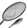 KIT 2 ESCUMADEIRA COM PINÇA E PENEIRA PEGADOR JAPONÊS DE AÇO INOX 28CM FRITURA PASTEL - 9