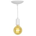 Ver imagem 1 de Lustre Pendente Tubo Cilindro Alumínio Branco Fio 120cm