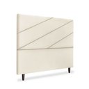 Ver imagem 3 de Cabeceira Estofada Queen Cristal 160cm Suede Bege