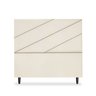 Cabeceira Estofada Queen Cristal 160cm Suede Bege - 1