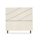 Ver imagem 1 de Cabeceira Estofada Queen Cristal 160cm Suede Bege