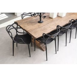 Cadeira Alegra Preta com 6 Ajl Store Cadeira Moderna Multiuso - 3