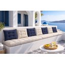 Ver imagem 2 de Zabuton 43x43x5cm - Tecido Algodão Cotelê - Cor Azul Marinho Ref.17