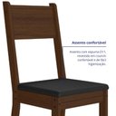 Ver imagem 6 de Kit 8 Cadeiras de Jantar Milano Preto Base Amêndoa