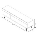 Ver imagem 6 de Rack Bancada 3 Gavetas e Painel para Tv Classic 1.8 Off White Nature - Imcal