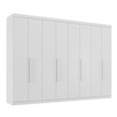 Ver imagem 4 de Guarda Roupa Roupeiro Casal 8 Portas 4 Gavetas Master New 8.4 Branco Santos Andirá