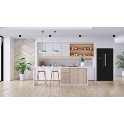 Refrigerador Midea Side By Side 528L Preta MD-RS587FGA221 127v - 5