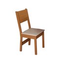 Ver imagem 2 de Kit 4 Cadeiras Pérola Mdf Assento Estofado Tecido Bagum Bege