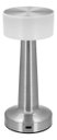 Ver imagem 1 de Luminária Led Abajur Mesa Usb Metal 21x9x9cm Prata