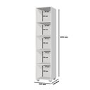 Ver imagem 3 de Multiuso Armário Organizador com 1 Porta Sofia:preto