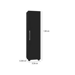 Multiuso Armário Organizador com 1 Porta Sofia:preto - 4