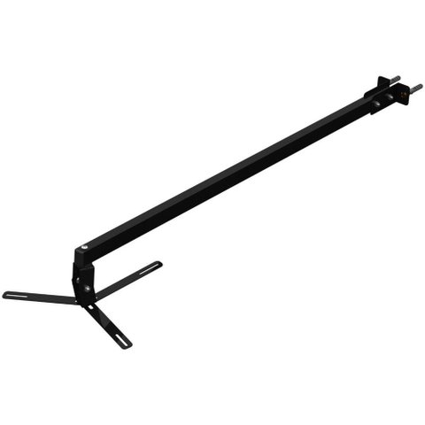 Suporte Projetor Datashow Mini Led Parede Braço 100 Cm - Preto