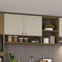 Ver mais imagens de Cozinha Armário Aéreo 120cm 2 Portas Magnólia Yescasa