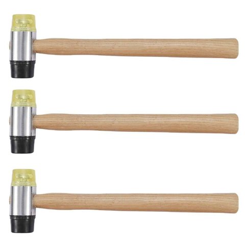 Marreta Intercambiavel Luthier Kit 3 Uni Madeira Ladrilho Piso Manuntençao Montagem Moveis Reforma C