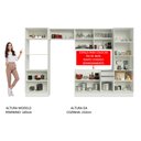 Ver imagem 6 de Armário de Cozinha Completa 100% MDF 330cm Frentes Branco Brilho Acordes Madesa 02