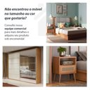 Ver mais imagens de Cabeceira P/ Cama Casal 280cm 2 Mesas de Cabeceira 100% Mdf Cor:off White com Freijó