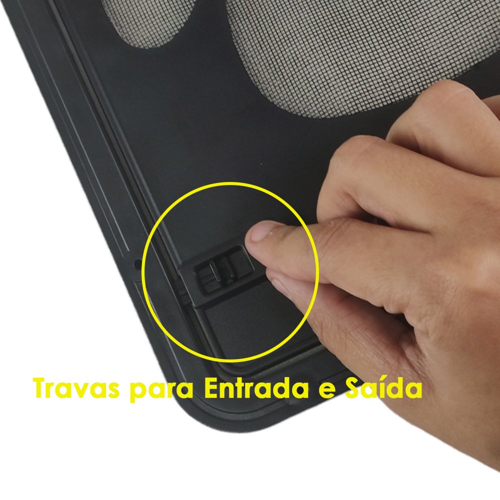 Porta Magnetica Passagem Gatos Cachorro Pet Domestico Acesso Entrada Saida Livre Portinha Anti - 5